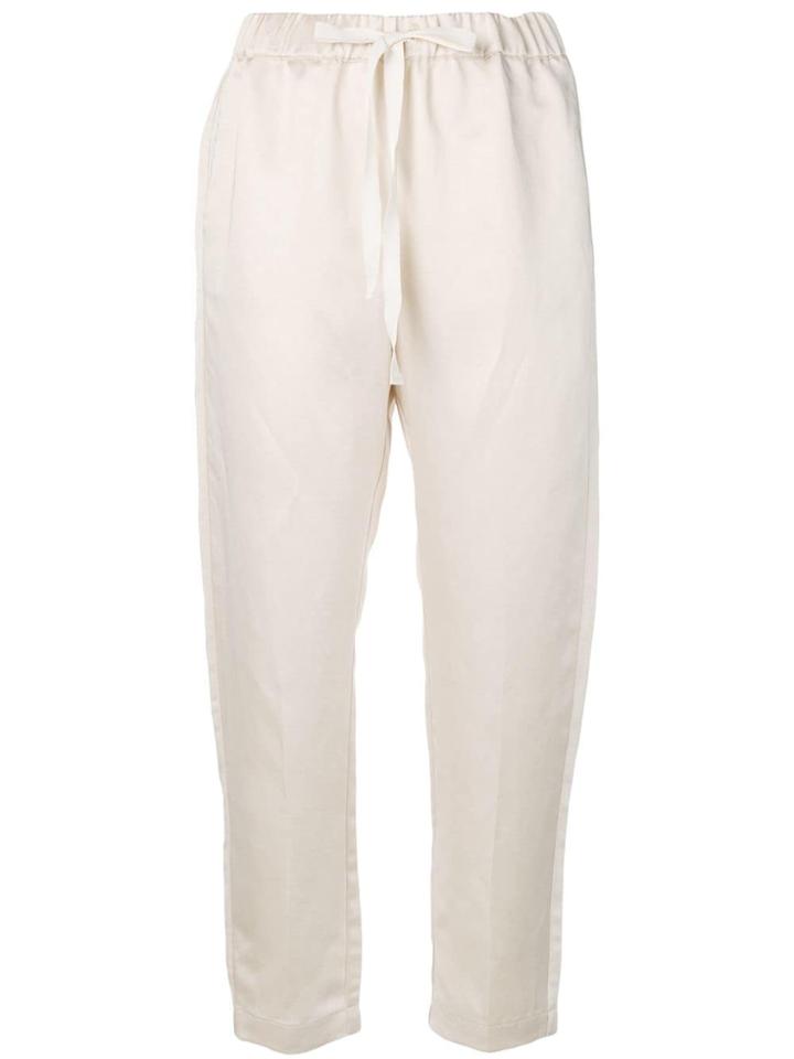 Semicouture Drawstring Tapered Trousers - Neutrals