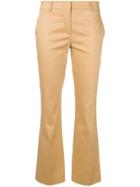 L'autre Chose Crop Flare Trousers - Neutrals