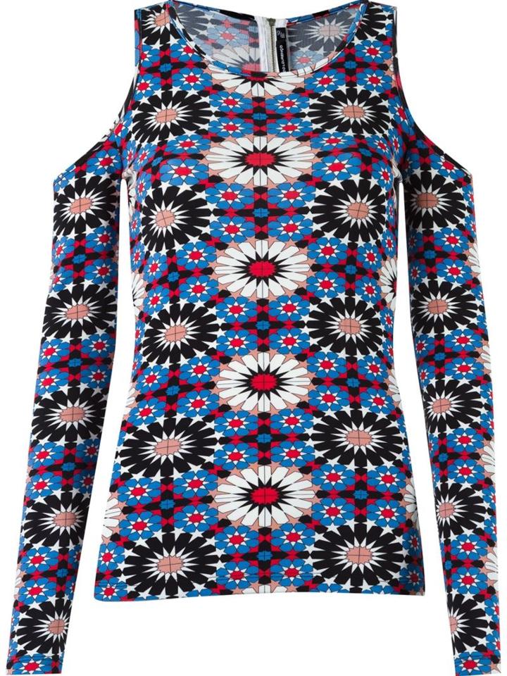 Reinaldo Lourenço Cold Shoulder Floral Blouse