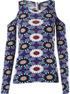 Reinaldo Lourenço Cold Shoulder Floral Blouse