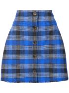 Derek Lam 10 Crosby A-line Mini Skirt - Blue