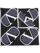 Valentino Go Logo Scarf - Black