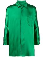 Styland Cropped Sleeve Shirt - Green