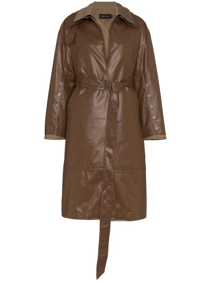 Low Classic Lc Dbl Trnch Coat Ls Fx Lthr - Unavailable
