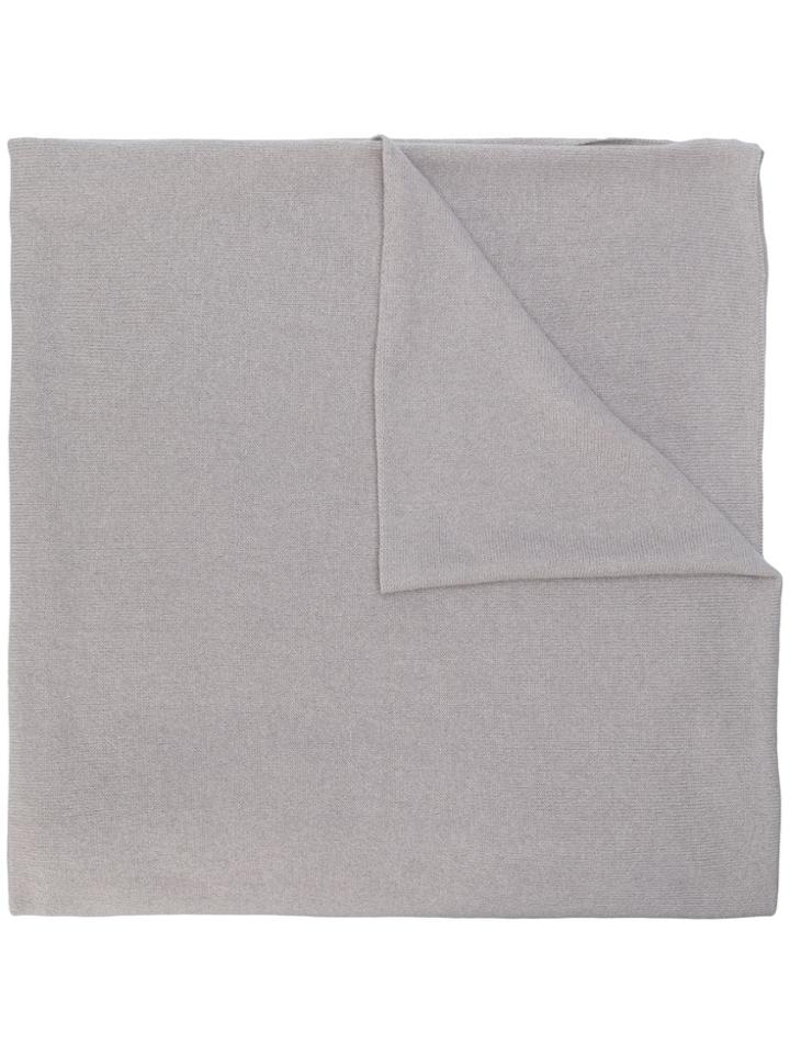 Fabiana Filippi Fine Knit Scarf - Grey