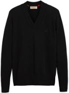 Burberry Cashmere V-neck Sweater - Black