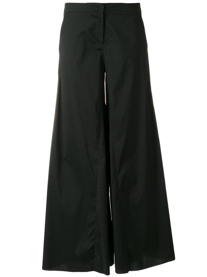 Federica Tosi Wide Leg High Waist Trousers - Black