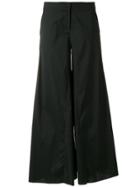 Federica Tosi Wide Leg High Waist Trousers - Black