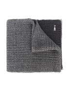 Armani Junior Two-tone Knit Scarf, Boy's, Grey