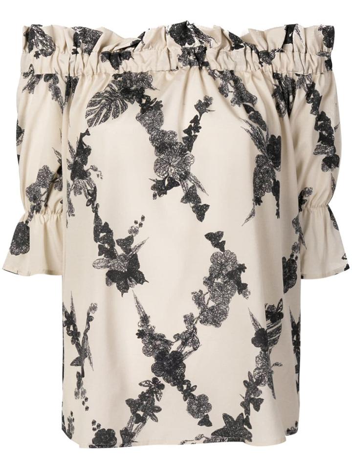 Ballantyne Off-the-shoulder Blouse - Neutrals