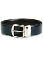 Canali Reversible Belt, Men's, Size: 110, Blue, Leather