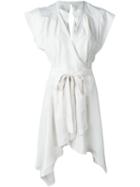 Isabel Marant 'lief' Wrap Dress, Women's, Size: 40, Nude/neutrals, Silk/cotton