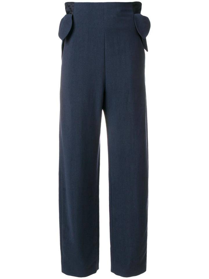 Maison Kitsuné Elisa Palazzo Trousers - Blue