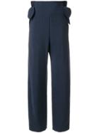 Maison Kitsuné Elisa Palazzo Trousers - Blue