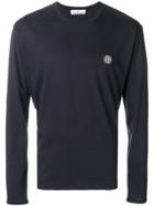 Stone Island Long Sleeve Logo T-shirt - Blue
