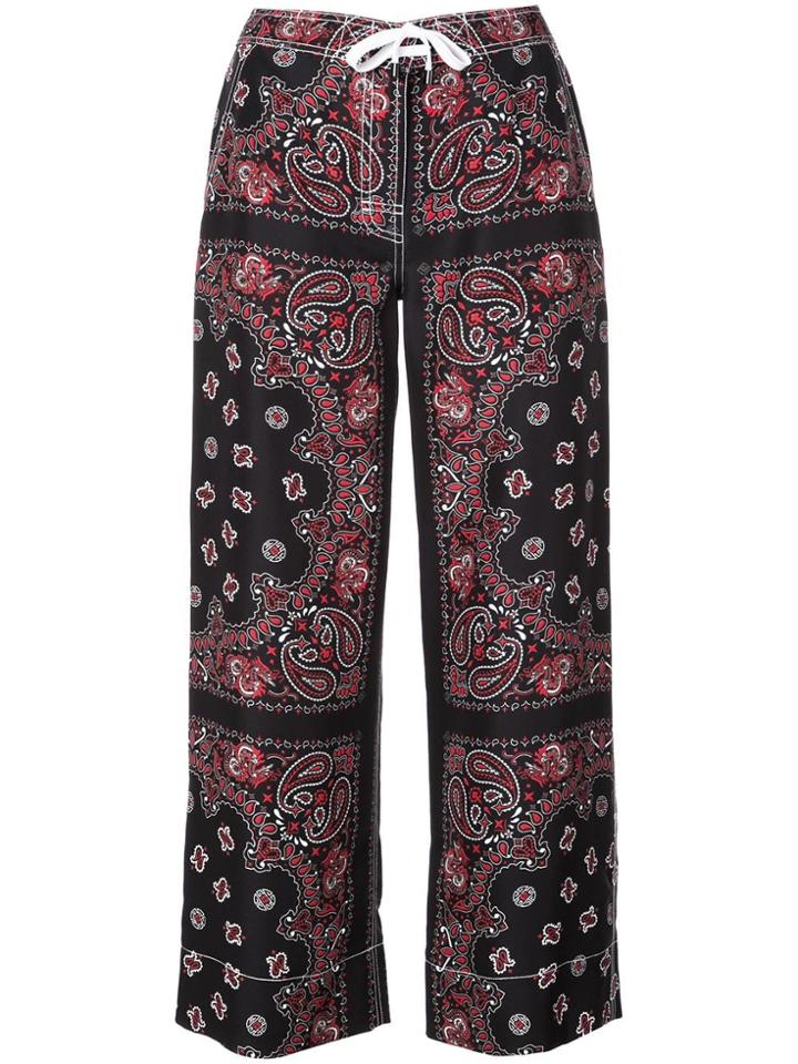 Alexander Wang Bandana Print Trousers - Black