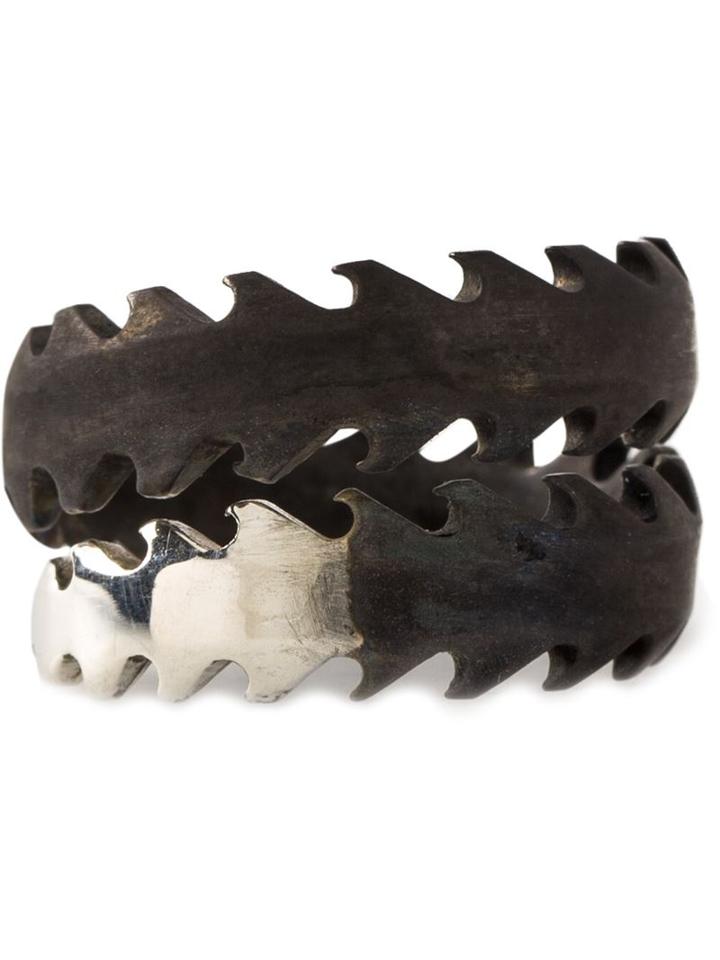Henson 'barb' Ring, Adult Unisex, Size: 55, Metallic