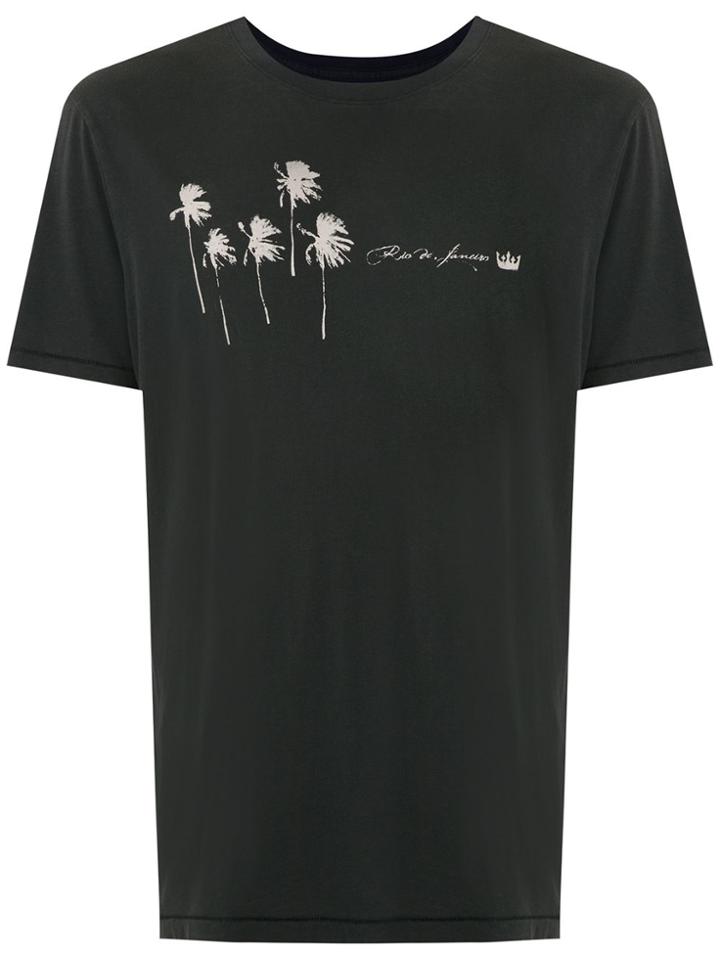 Osklen Soft Used Coqueiros Rj Print T-shirt - Black