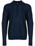 Paul Smith Polo Style Sweater - Blue