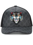 Gucci - Gg Supreme Angry Cat Baseball Cap - Men - Cotton/polyester/polyurethane - L, Black, Cotton/polyester/polyurethane