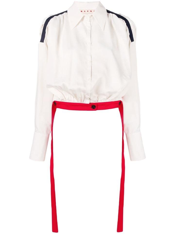 Marni Long Sleeve Blouse - White