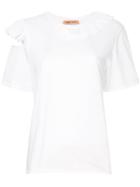 Maggie Marilyn Cutout Shoulder T-shirt - White