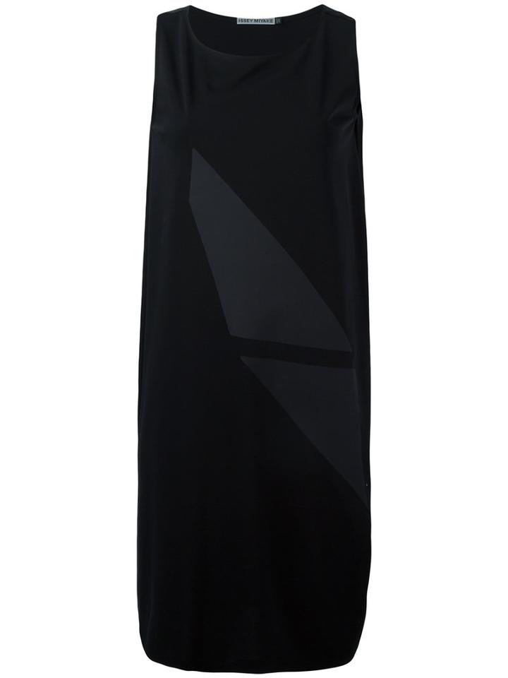 Issey Miyake - Sleeveless Asymmetric Dress - Women - Cotton - 2, Women's, Black, Cotton
