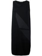 Issey Miyake - Sleeveless Asymmetric Dress - Women - Cotton - 2, Women's, Black, Cotton