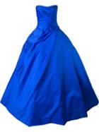 Romona Keveza Ball Gown, Women's, Size: 6, Blue, Silk