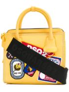 Dsquared2 Patch Detail Tote - Yellow & Orange