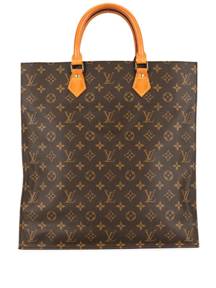 Louis Vuitton Pre-owned 1982 Logo Print Tote - Brown