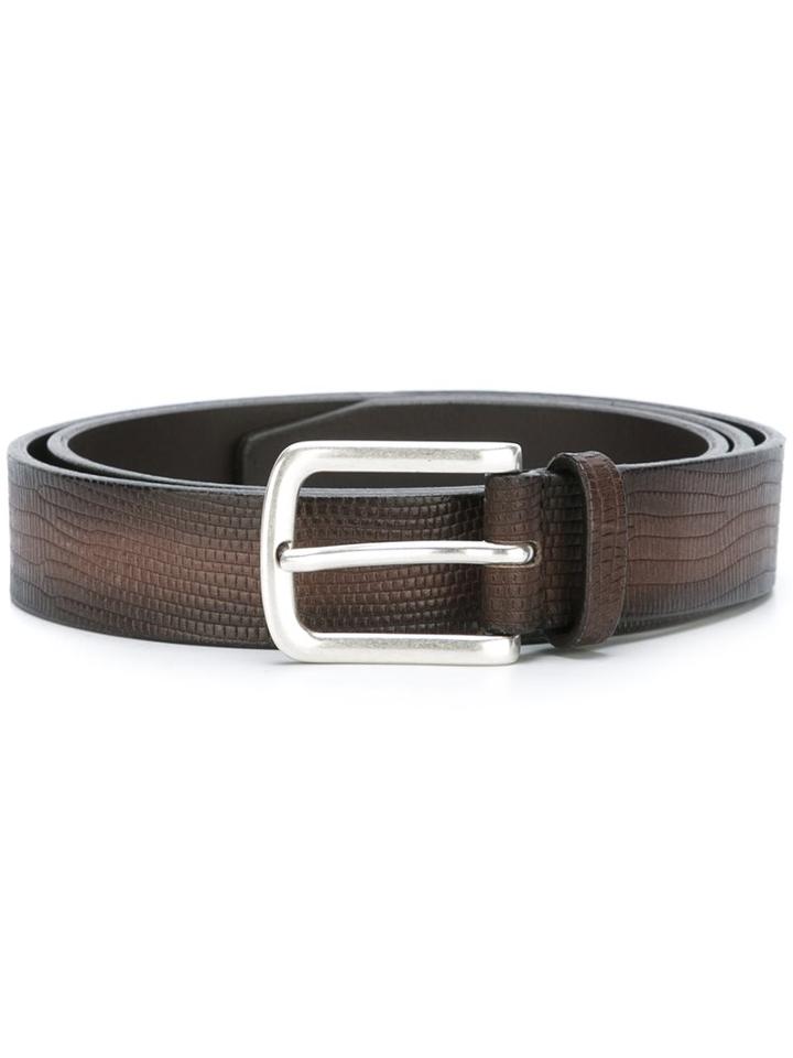 Orciani Etched Snakeskin-effect Belt