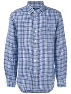 Polo Ralph Lauren - Checked Shirt - Men - Linen/flax - Xxl, Blue, Linen/flax