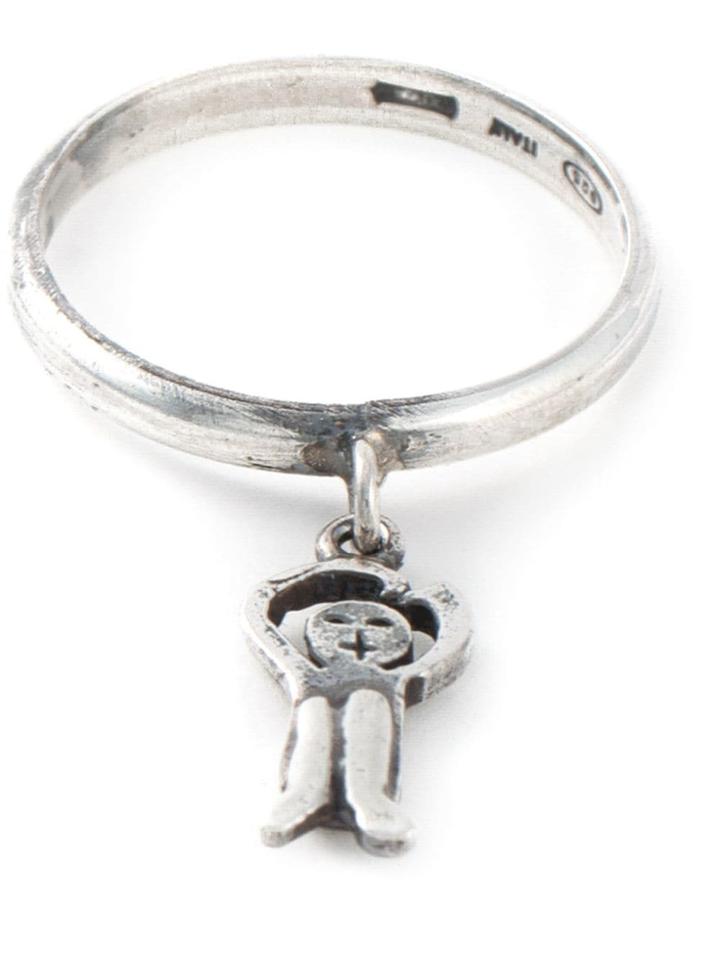 Société Anonyme Hanging Logo Pendant Ring - Metallic