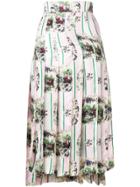 Thom Browne Hunting Print Classic Pleated Skirt - Pink