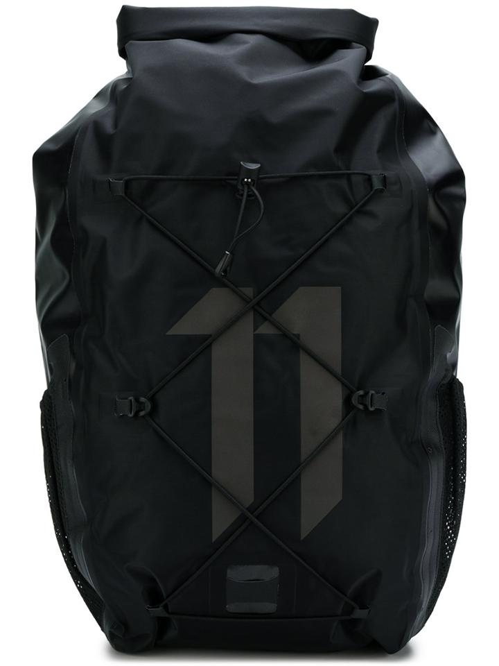 11 By Boris Bidjan Saberi Tonal Logo Backpack - Black