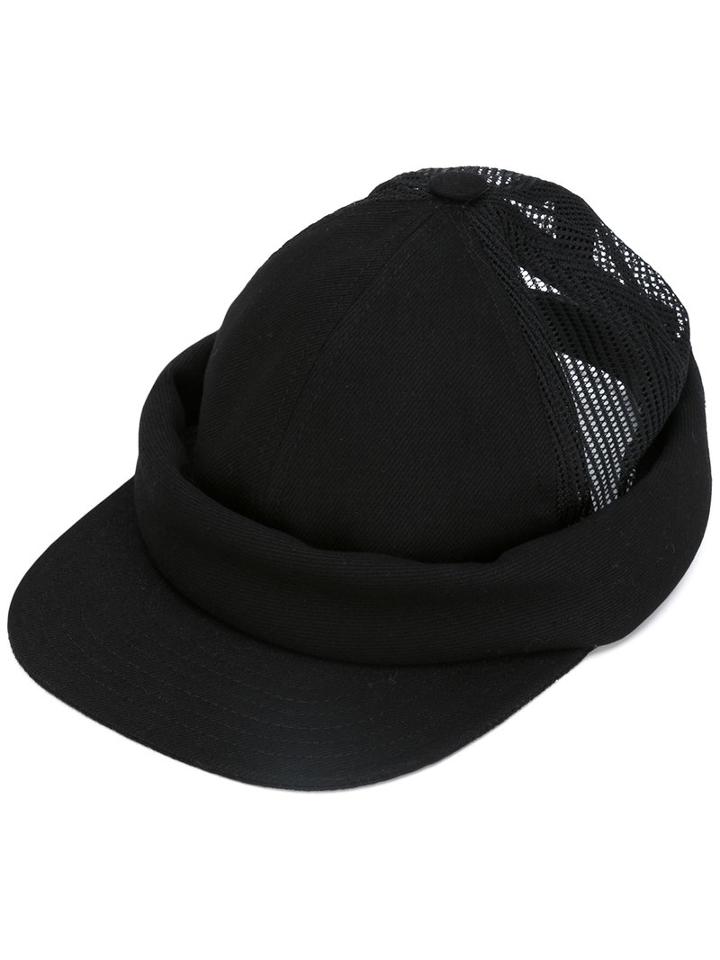 Beton Cire - Casquette Hat - Unisex - Cotton/calf Leather/polyester - One Size, Black, Cotton/calf Leather/polyester