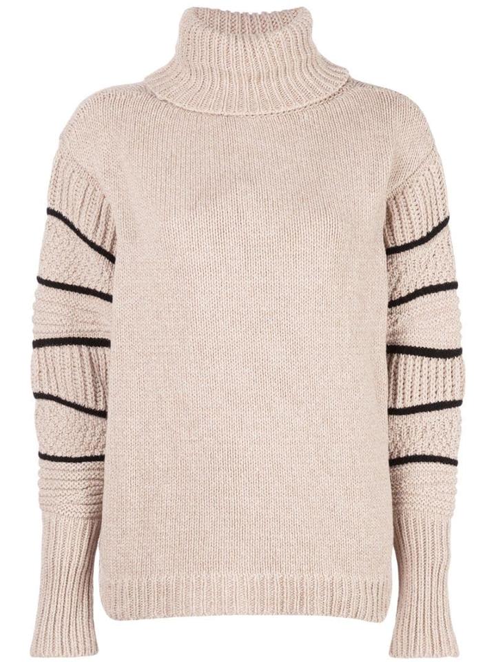Maison Ullens Relaxed-fit Turtleneck Jumper - Neutrals