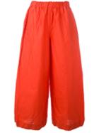 Daniela Gregis Flared Trousers, Women's, Red, Cotton