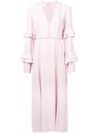 Giambattista Valli Ruffled Sleeve Dress - Pink