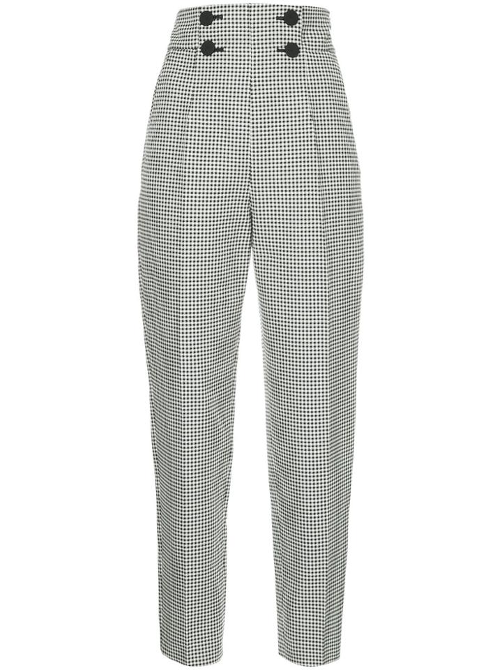 Sara Battaglia High-waisted Pleated Trousers - White