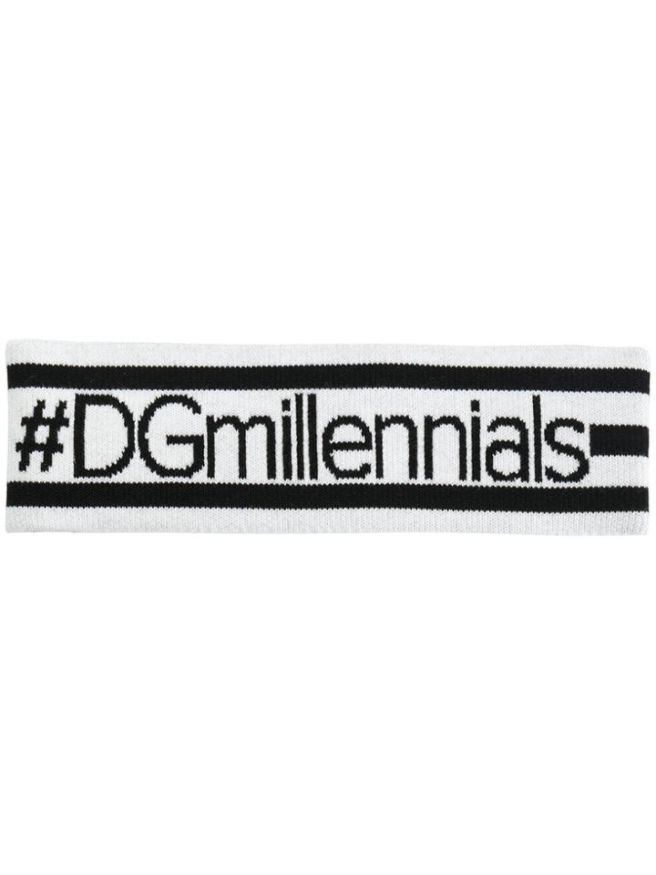 Dolce & Gabbana #dgmillennials Sweat Hairband - White