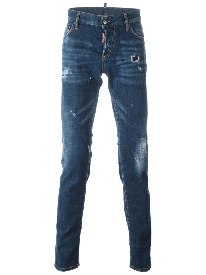 Dsquared2 'slim' Jeans, Men's, Size: 52, Blue, Cotton/spandex/elastane
