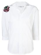 Patbo Hand Embroidery Shirt - White
