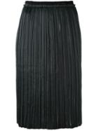 Aviù - Pleated Skirt - Women - Polyester - 42, Black, Polyester