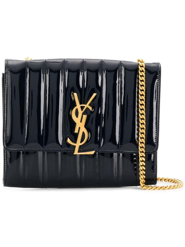 Saint Laurent Ysl Chain Wallet - Blue