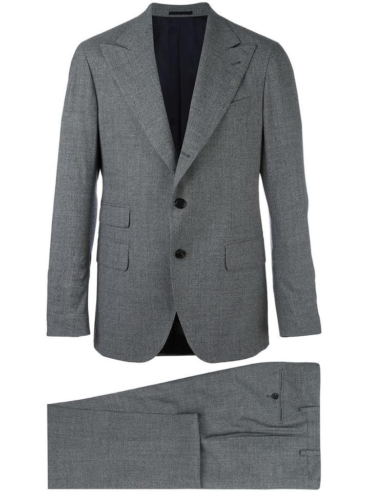 Gabriele Pasini Two Piece Suit, Men's, Size: 50, Grey, Viscose/cupro/wool/spandex/elastane