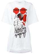 Stella Mccartney - Graphic Print T-shirt - Women - Cotton - 44, Women's, White, Cotton