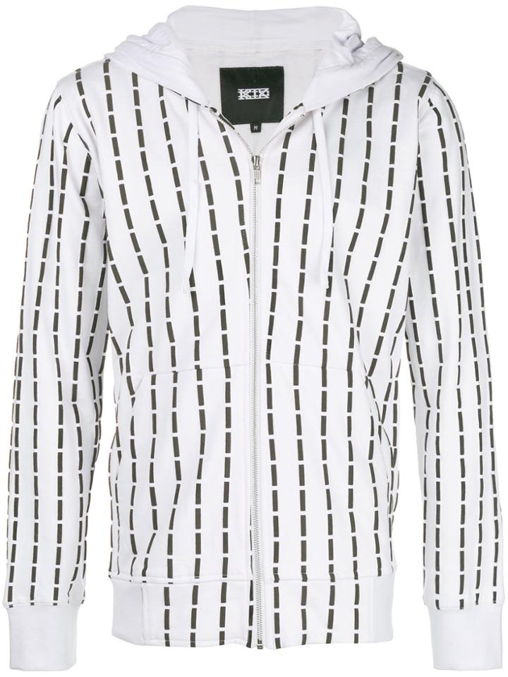 Ktz Stitch Print Jacket - White