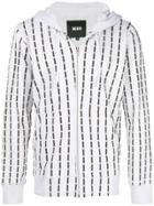 Ktz Stitch Print Jacket - White